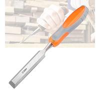 Wood Chisel, Bevel Edge Wood Carving with Steel and PVC handle, Wood Hand with for Wood Craft DIY Woodworking(Size:20mm) (6mm) (38mm) (20mm)