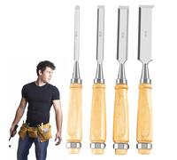 Wood Chisel, Ergonomic High Hardness - Wood Chisel Set, Carving Precision Carving Woodworking Tool Accessories for Furniture Making, Renovation and