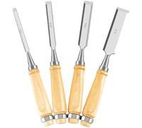 Wood Chisel Set 4 Pieces Woodworking Chisels 6/12/18/25mm Firmer Chisel Set Woodworking Hand Tools Mortise Chisel Set