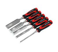 Wood Chisel Set - 5 Piece - Steel Blade Grips (Neilsen Ct1103)