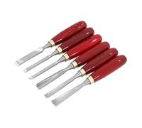 Wood Chisel Set, 6 Pieces Wood Carving Chisels Non Slip Wooden Handle for Woodworking, Wood Carving and Sculpting