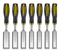 Wood Chisel Set CRV Steel Carving Chisel Professional Chisel Knife Hand Tool Set for Basic Detailed Carving Woodworkers Gouges (Size : 4pcs-01)