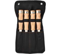 Wood Chisel Set Shock-Absorbing Grip and Steel Striking Cap, for Men Dad Husband,Cutter Head Width - 6mm,8mm,10mm,12mm,4-Piece Set