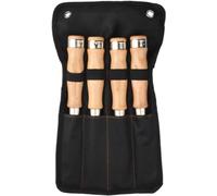 Wood Chisel Set Shock-Absorbing Grip and Steel Striking Cap, for Men Dad Husband,Cutter Head Width - 6mm,8mm,10mm,12mm,4-Piece Set