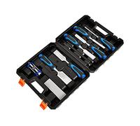Wood Chisel Set, Woodworking Carving Tools with 6 Wood Chisels, 1 Honing Guide, 1 Sharpening Stone, 2 Carpenter Pencils and Storage Box for Carving, Sculpting, Woodturning