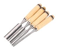 Wood Chisel Sets, 4PCS 6/12/18/24mm Wood Carving Knife, Arc Shape Corner Chisel, 9 Inch Portable Carving Tools for Woodworking