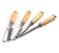 Wood Chisel Tool Set Carpenter Engraving Chisel Set, Semi Circular Woodworking Chisel Wood Carving Tools, 4Pcs Premium