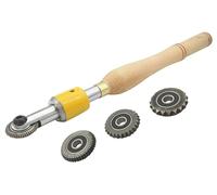 Wood Chisel Tool Set Wood Carving Chisel Set Texture Wood Turning Tool with 4 Replacement Heads Thread Sprail Texturing and Spiralling System Woodworking Tools Premium