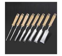 Wood Chisel Tool Set Wood Chisel Chrome Vanadium Steel Construction, Ergonomic Grip Handle, Blade Guards Cutter Head Width 6mm to 38mm,8 Piece Set Premium