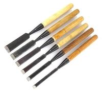 Wood Chisel Tool Set Wood Chisel Set for Woodworking, 6Pcs High Carbon Steel Wood Chisels Set, Chisels Wood Turning Tools Premium