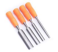 Wood Chisel Tool Set Wood Chisel with Heavy Duty Design, Hardened and Tempered Steel Blade, 4 Piece Set Premium