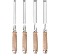 Wood Chisel Wood Carving Bench Chisel Sets, Hand Chisel for Wood, Sharp Wood Bevel Edge Chisel Tool,Cutter Head Width - 6mm,8mm,14mm,18mm,4-Piece Set