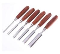 Wood Chisels 6-Piece Wooden Chisel Set, Chrome Vanadium Steel Wooden Chisel Set, for Professional Woodworking, Wooden Display Box Artists