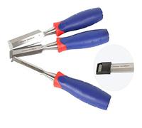 Wood Chisels Set, Bevel Edge Wood Carving Chisel with Bi Material Soft Grip,12mm,18mm,25mm Woodworking Craft Tools Ideal for Wood Carving(3 Piece)