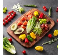 Wood Chopping Boards,James.F Acacia Wooden Heavy Duty Chopping Board for Kitchen, Wooden Cutting Boards Serving Boards with Hang Hole for Meat, Bread or Vegetables(36 x 28 x 1.8 cm)