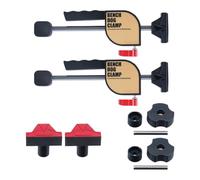 Wood Clamps - Adjustable Heavy Duty Clamping | Set of Aluminium Alloy Bench Clips | For Cutting Assembly Bonding Repair Furniture and Benches