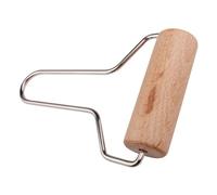 Wood Clay Roller for Polymer Clay Projects, Smooth Round Craft Tool | Natural Wood Finish, Comfortable Handling, Precision Slab Rolling, Suitable for Ceramic Artists, Classrooms and Kitchen Use