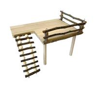 Wood Climbing Ladder Practical Hamster Toy Thicked Entertainment Smooth Hamster Landscaping Pet Accessories Pet Cage Climbing Structure