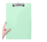 Wood Clipboard Plastic A4 Clipboard Frosted Texture File Paper Storage Board Student Office Supplies Writing(Green)