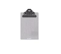 Wood Clipboard Stainless Steel File Plate Metal Folder Menu Writing Clip Board Paper Holder Office A4 Orgnizer(12x18.5cm-B6)