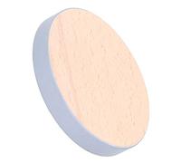 Wood Coaster Round Heat Drink Mat 10x1.5cm - Natural Wood Grain, Anti - Scald Protection for Home Kitchen Table (Grey)