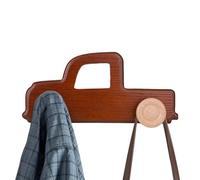 Wood Coat Rack Wall Mount - Wooden Wall Mount Heavy Duty Car-Shaped Hanger - Boy Nursery Decor - for Room Nursery Bathroom Children Door Backpack Clothes Bath Bedroom Entryway Home