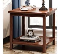 Wood Coffee Table - Modern 2-Tier Storage Shelf for Living Room, Versatile Hall and Sofa Table with Open Design for Stylish Décor and Organization