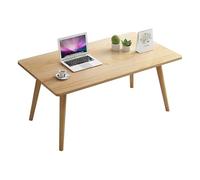 Wood Coffee Table - Modern Minimalist Nordic Style Accent Table for Living Room, Bedroom, or Dining Area - Natural Wood Finish, Simple and Stylish