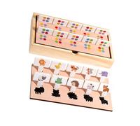Wood Cognitive Skill Building Toy Shape Color Matching Game For Early Childhood Development Parent Child Interaction Toddler Cognitive Development