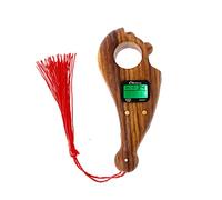 Wood Color Rotating Beads Counter Digital Counting Toll for Rolling Beads Battery Power Source Finger for Pray Finger Clicker