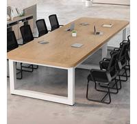 Wood Conference Table for Office Meeting Rooms Ideal for Workstations Collaborative Spaces and Restaurants - Durable Design Modern Style Versatile Use