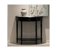Wood Console Table with Drawer & Shelf, Half Round Design for Living Room, Hallway & Entryway - Stylish Storage & Display Solution