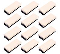 Wood Construction, Chalkboard Chalk Eraser, Offices and Classrooms Ideal, 12 Pack, Effective Cleaning, Rectangular Shape, Black Felt Bottom, Whiteboard