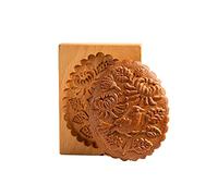 Wood Cookie Molds Chocolate Moulds for Stamp Embossing Baking 8 Styles Choose Wooden Cookie Molds for Baking Flower and Leaf Rose Bird Deer House Hedgehog Pinecone Shapes