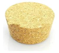 Wood Cork Stoppers， Lab Wooden Cork Bottle Stoppers Multiple Sizes Pack of 5(55x45x35mm)