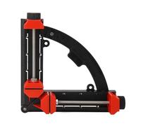 Wood Corner Clamp, Fast Adjustable 30-90 Degree Multi Angle Right Clamp | ABS Plastic Build Quick Lock Button TPR Protective Pad Nail Fixing Holes 45 Degree Scribing 90 Degree Right Angle Fixing Tool