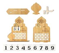 Wood Countdown Calendar Table Ornament Decorative Countdown Calendar To Wedding Festival Celebration Living Room