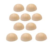 Wood Craft Balls, Pack of 10 Wooden Split Half Balls for DIY Arts Crafts and Decoration, Multiple Sizes(20MM)