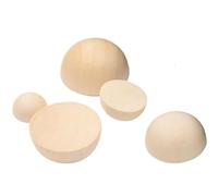Wood Craft Balls, Pack of 30 Split Wooden Half Spheres 20mm for DIY Painting Crafts Home Decor