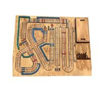 Wood Cribbage Wars Board Game Set Historical Strategy Layout Board Gameset For Strategic Play Party Night Gathering Historical Strategy Game