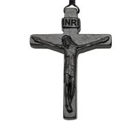 Wood Crucifix Pendant for Men Wooden Cross Pendant Unisex Religious