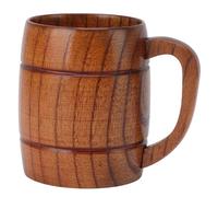 Wood Cup Coffee Mug for Men, 300ml Mug Tankard Unique Camping Cup Small Wooden Man Cup Cool Drinking Portable Outdoor Viking Mug Fancy Cup Beer Mugs Steins Drinkware for Tea Milk