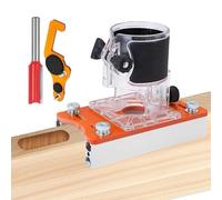 Wood Cutter Router Base - Robust, Compact Metal Woodworking Tool | Precise 2-in-1 Auxiliary Positioning Holder with Reinforced Construction for More Stable Trimming and Cutting