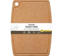 Wood Cutting Board, Cutting Boards for Kitchen Accessories Dishwasher Safe Non-slip Chopping Board with Juice Groove, Wood Fiber Composite Cuttinboardg Board with Hanging Hole, Large, Kikcoin