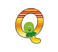 Wood Decoration Wooden Letter Q LxWxH 65x6x60mm NEW Toy Alphabet Learning