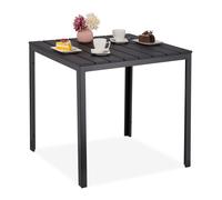 Wood design garden table Easy Care Lightweight Wood Look Patio Table