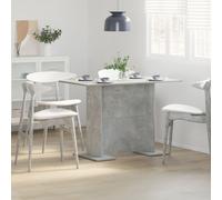 vidaXL Dining Table Concrete Grey Engineered Wood Indoor Kitchen Furniture