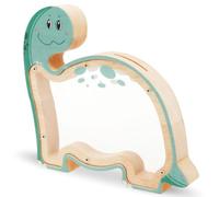 Wood Dinosaur Money Box for Kids Unique Dinosaur Shape Piggy Bank Stimulate Interest Cash Saving Jar Foster Saving Habit for Children(Green)