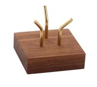 Wood Display Base For Gemstones Artistic Fossils Rock Collection Geodes Holder Mineral Stand Home Decoration Exhibition Display Stand