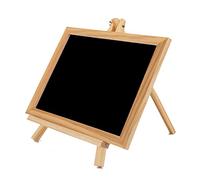 Wood Display Easel with Canvas Providing Kids Fun and Pleasure of Painting Use As A Home Message Board Firm Small Easel for Display Wood Kids